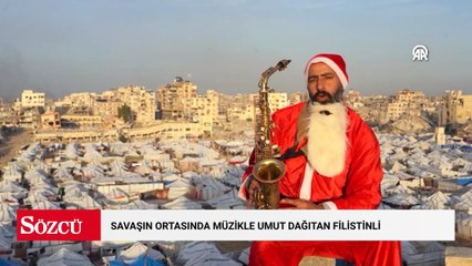 Savaşın ortasında müzikle umut dağıtan Filistinli müzisyen
