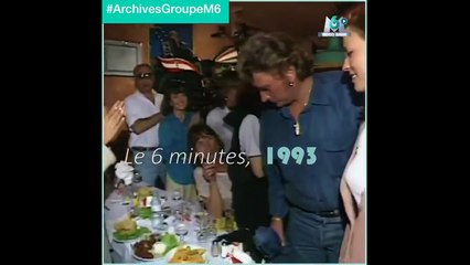 1993 – Johnny Hallyday : le 19 juin, à l’after-show du premier concert au Parc des Princes (M6 Video Bank)