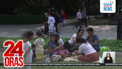Rizal Park, Luneta at Intramuros, dinayo ng mga turista ngayong Bisperas ng Bagong Taon | 24 Oras