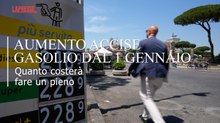 Gasolio, dal 1 gennaio aumentano le accise: un pieno di 50 litri costerà circa 2,47 euro in più