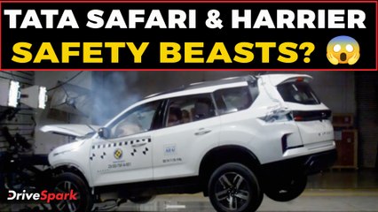 Tata Safari & Harrier Petrol Crash Test Results OUT! 😱 | Bharat NCAP Safety Rating Explained