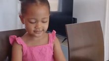 Mom leaves little girl with jelly beans and returns to sweet obedience