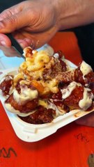 GOING ALL OUT WITH FRIED CHICKEN MAC AND CHEESE from 375 Chicken NYC & NJ! 🍗🧀🔥 Wow! #DEVOURPOWER