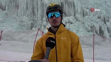 Palandöken'de dondurucu soğukta nefes kesen anlar...