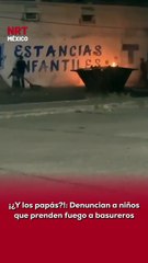🚨🔥 Vecinos denunciaron a un grupo de niños que presuntamente han sido captados prendiendo fuego a basureros, poniendo en riesgo viviendas y transeúntes.