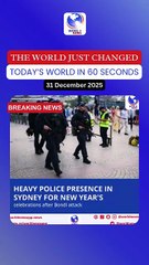 Heavy police presence in Sydney for New Year's celebrations after Bondi attack