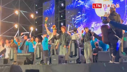 雲林近2萬人湧田徑場迎接2026 韓團HIGHLIGHT掀高潮