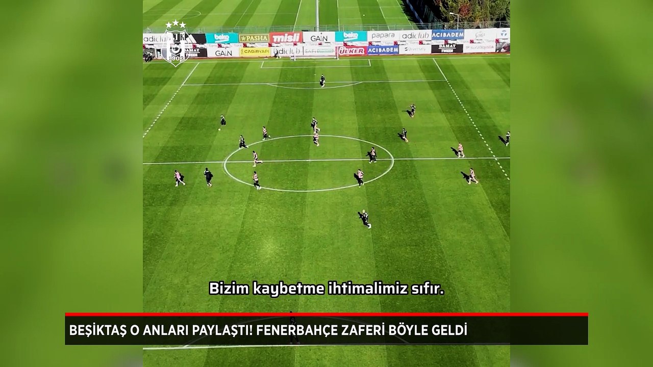 Beşiktaş o anları paylaştı: Ziraat Türkiye Kupası'nda Fenerbahçe zaferi böyle geldi!