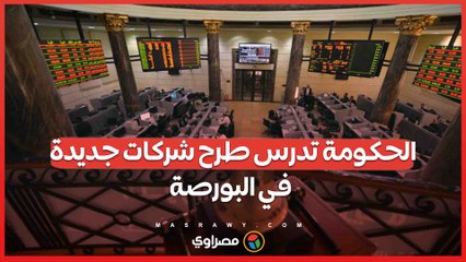 الحكومة تستعد لطرح شركات جديدة  في البورصة خلال 2026