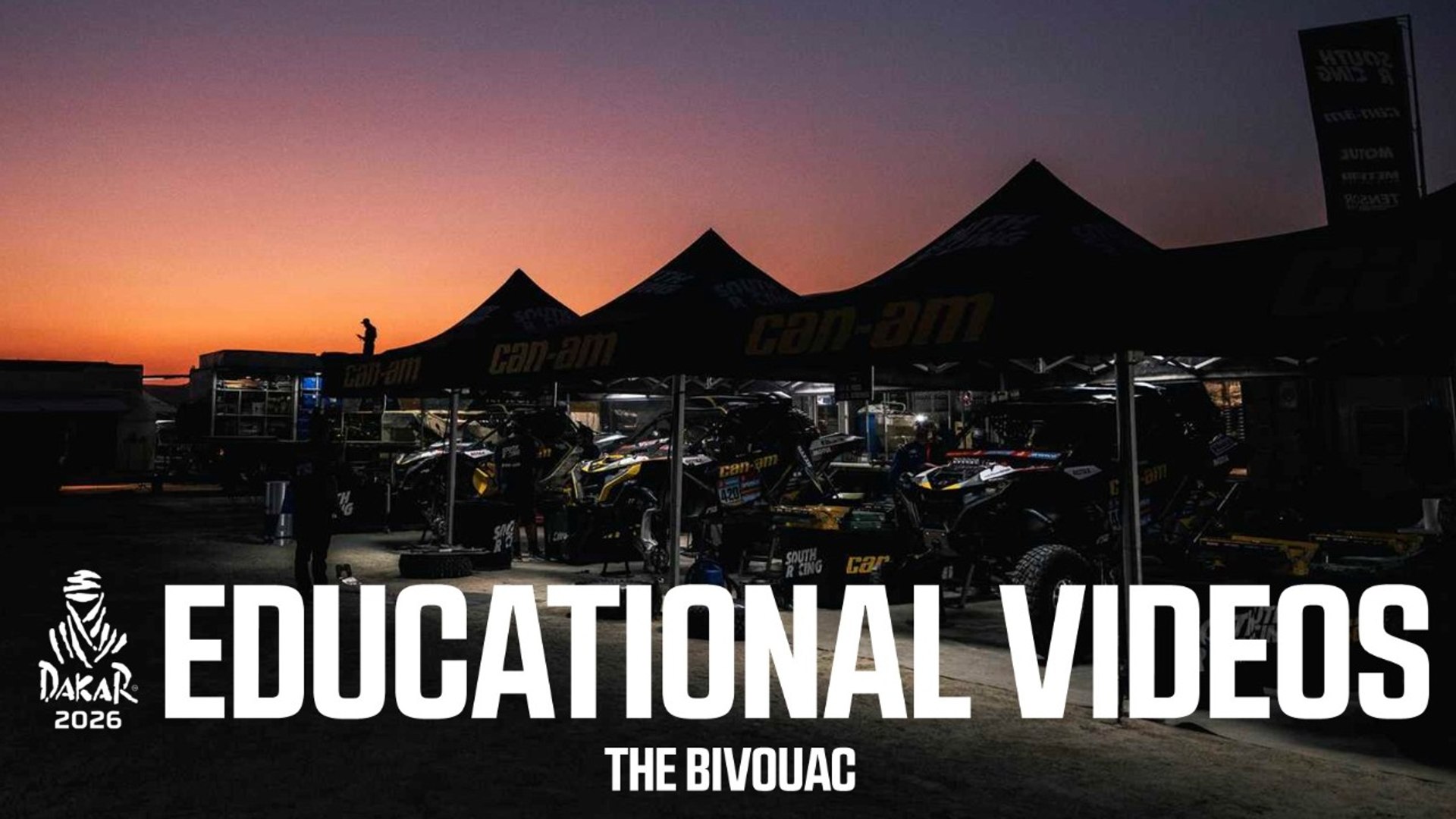⁣Dakar 2026 - Educational videos - Bivouac