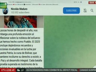 Pdte. Maduro invitó a los venezolanos elevar oración a Dios por la paz al recibir el 2026