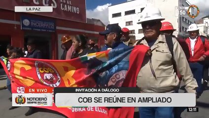 Este miércoles la COB definirá en un ampliado si asiste o no al diálogo con el Gobierno