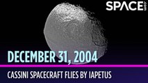 OTD In Space - December 31: Cassini Spacecraft Flies by Iapetus
