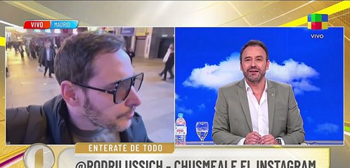 El tenso momento que vivió Rodrigo Lussich en Madrid mientras salía en Intrusos: "¡Se armó!"