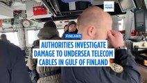 Authorities investigating damage to undersea telecom cables between Finland and Estonia