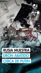 Rusia difunde video de dron abatido en presunto ataque contra la residencia de Putin