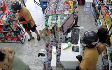 Motochorro armado asaltó un minimercado en Av. 44: le apuntó a clientas y una empleada