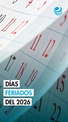 Calendario 2026: Festivos oficiales, vacaciones escolares y dos puentes adicionales