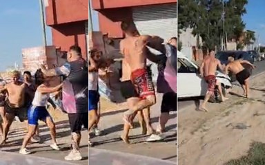 En la previa de Año Nuevo, un accidente desató una batahola con corridas y piñas en La Plata