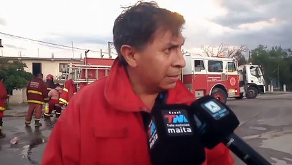 Incendio en la ruta 26: Bomberos confirmaron que el foco se originó en un depósito de garrafas