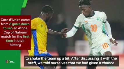 Patience pays for off for Ivory Coast coach Fae with comeback win over Gabon