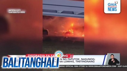 Hilera ng mga tindahan ng paputok, nasunog sinindihang fountain na lumihis, tinitingnang sanhi ng apoy | Balitanghali