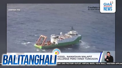 PCG - Chinese research vessel, namataan malapit sa Cagayan; ni-radio challenge pero hindi tumugon | Balitanghali