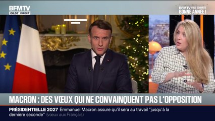 Les vœux d'Emmanuel Macron pour 2026 critiqués par les oppositions