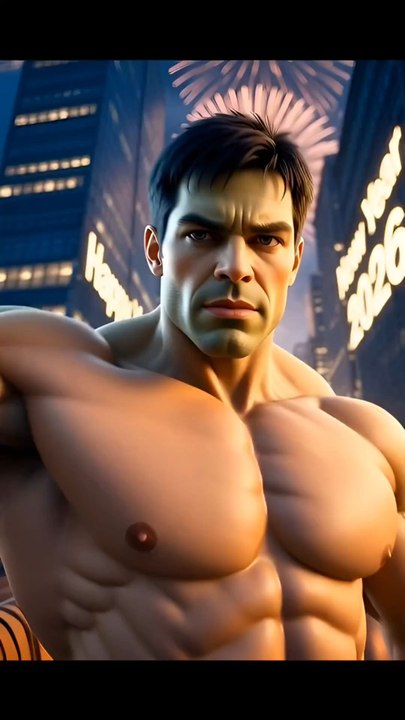 happy new year Hulk and tiger