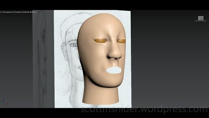 Flame: 3DS MAX Practice Polygon Modeling Head Model Video #75 (01-01-2026)