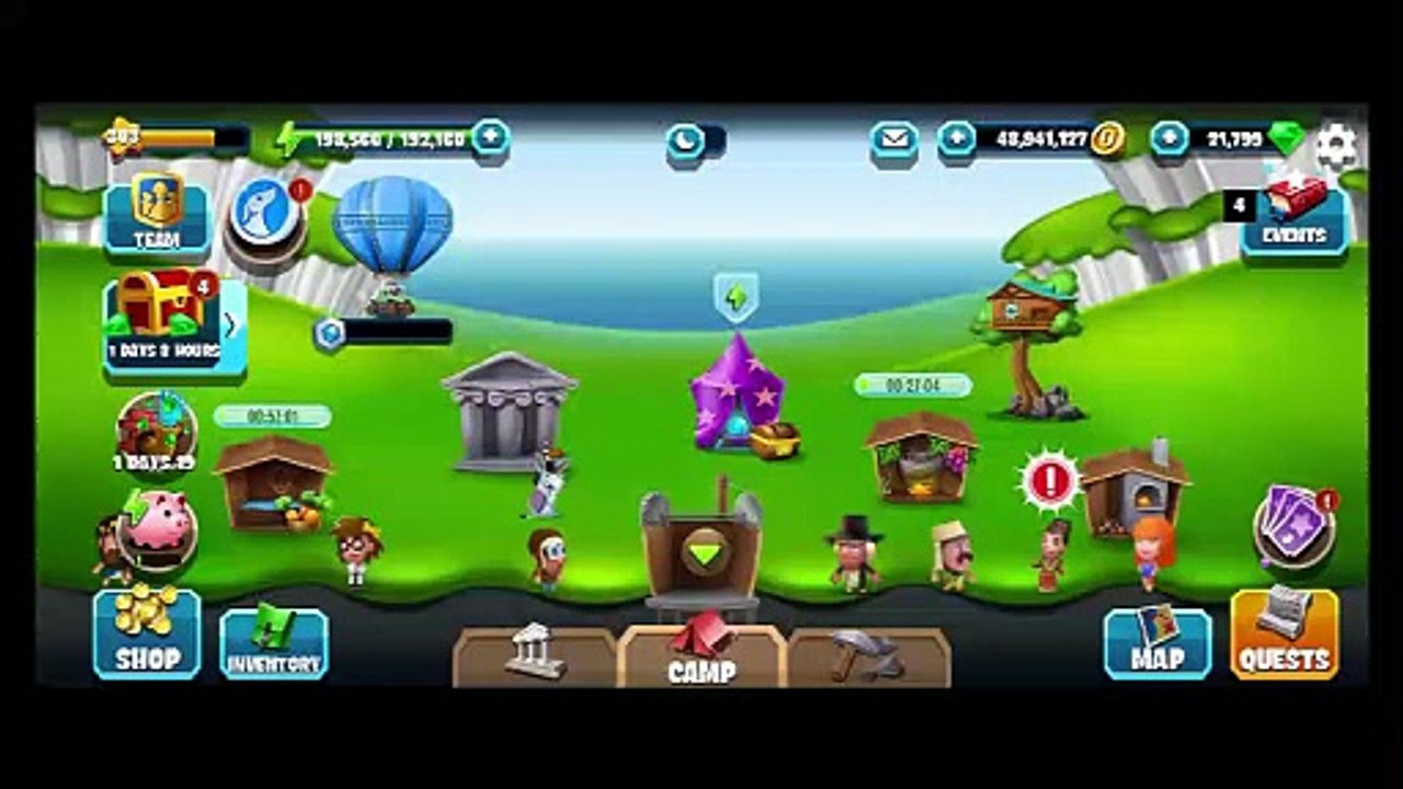 MOUNTAIN TOP, NEW GALLERY, SUYIN CHEN'S VILLA, Diggy's Adventure, ART MANIA, Story Tasks only.