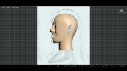 Flame: 3DS MAX Practice Polygon Modeling Head Model Video #78 (01-01-2026)