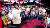 Sambut Tahun Baru 2026, Prabowo-Para Menteri Nyanyi Lagu 'Tanah Airku' Bersama Pengungsi di Tapsel