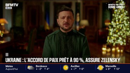 Guerre en Ukraine: "L'accord de paix est prêt à 90%", assure Volodymyr Zelensky