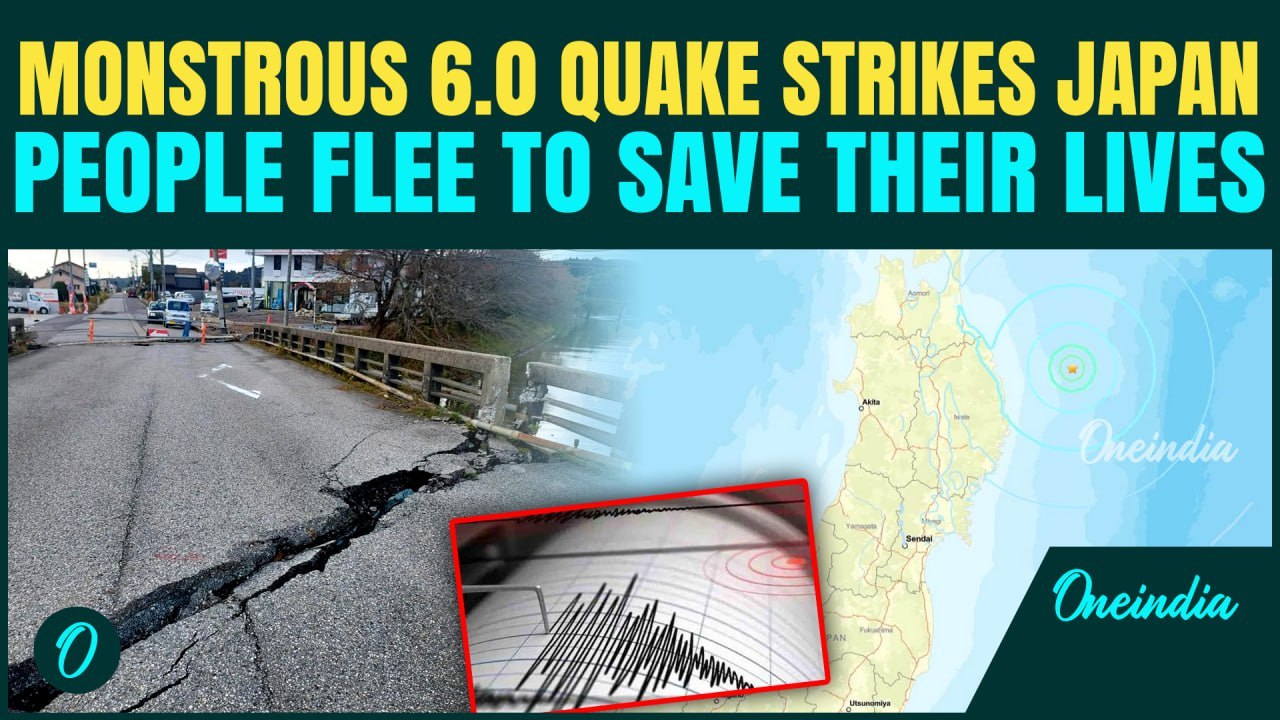 JAPAN EARTHQUAKE BREAKING: 6.0 EARTHQUAKE Strikes Off Japan Near Noda | Tsunami Warning On