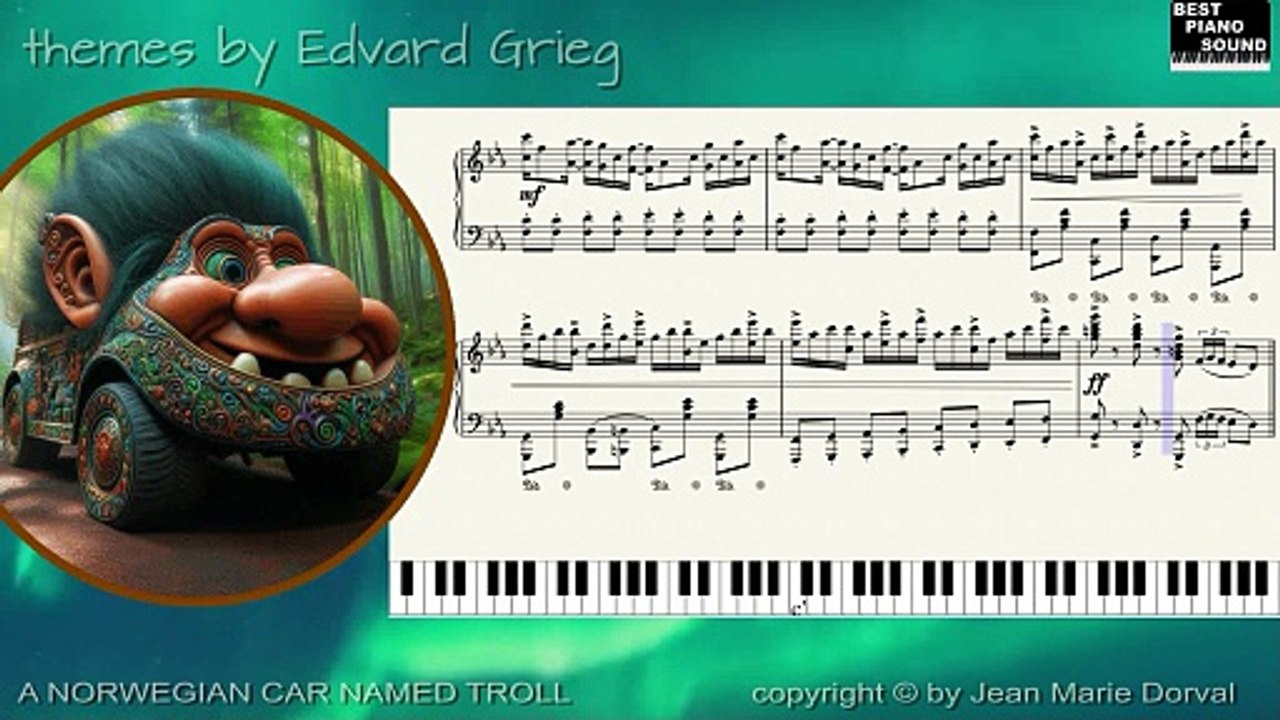 Une voiture norvégienne nommée TROLL avec partition en directe (piano) 🚗 A Norwegian car named TROLL with live piano score