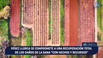 Pérez Llorca se compromete a una recuperación total de los daños de la Dana «con hechos y recursos»