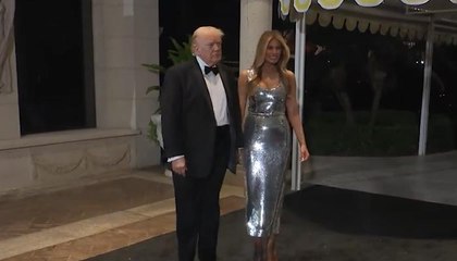 US President Donald Trump Attends New Year's Eve Party | WATCH