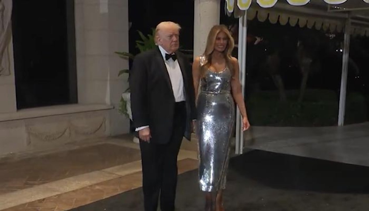 US President Donald Trump Attends New Year's Ev...