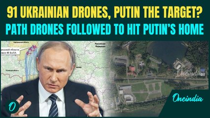 Putin’s CHILLING Assassination Bid DRAMATIC MAP! Flight Path Of 91 UAVs Sent To Kill Putin Revealed