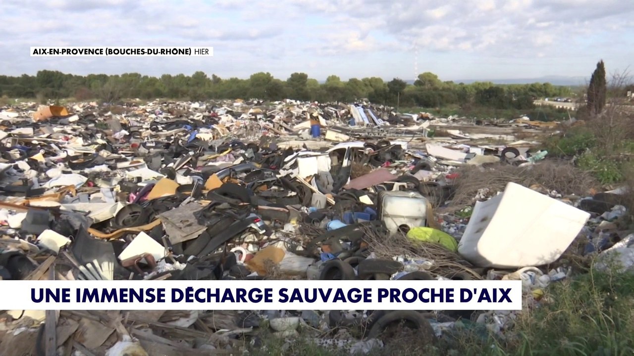 Bouches-du-Rhône : la pollution d'une grande décharge sauvage
