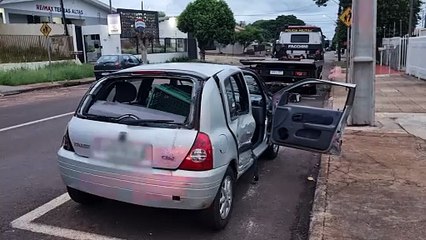 Colisão seguida de capotamento é registrada no Bairro Parque São Paulo