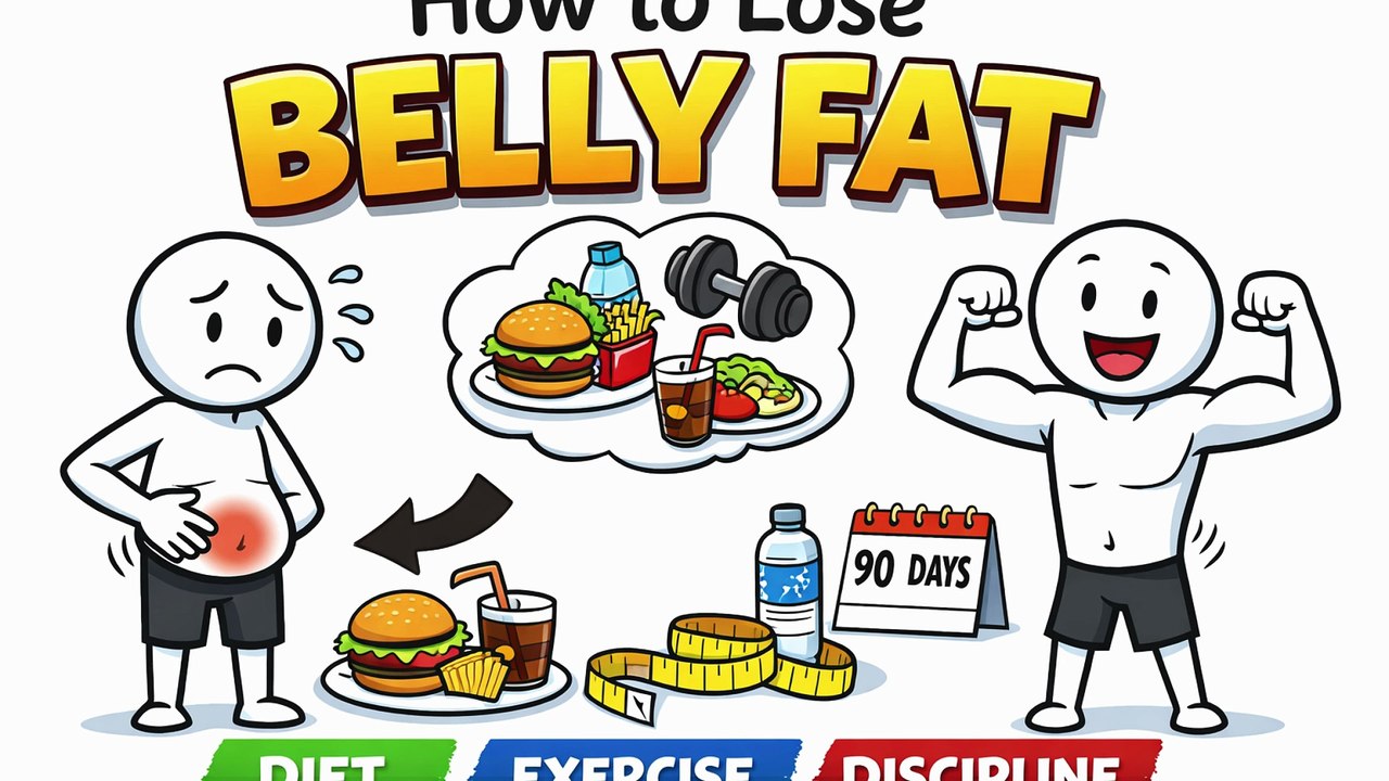 How to Lose Belly Fat Fast | 90 Day Belly Fat Transformation Tips