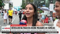 Réveillon na Paulista reúne milhares de famílias e promessas para 2026