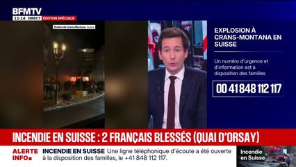Incendie à Crans-Montana: au moins deux Français parmi les blessés (Quai d'Orsay)