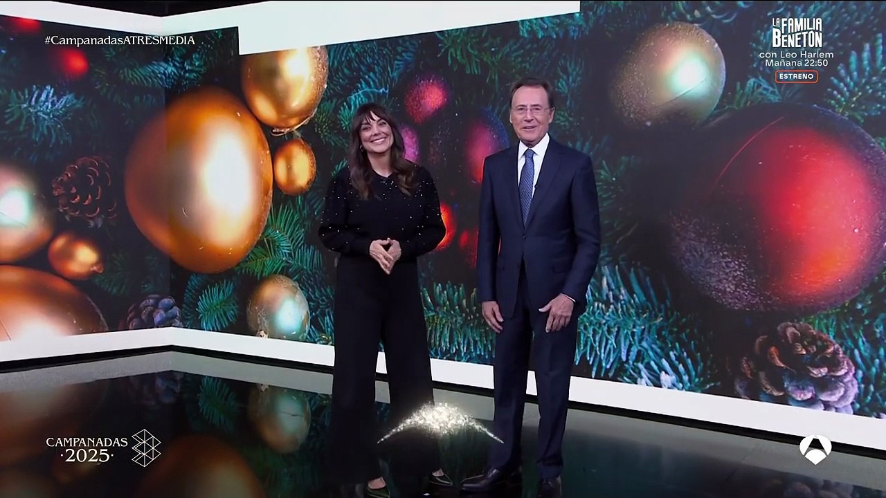 Campanadas 2025 en Atresmedia con Cristina Pedroche y Alberto Chicote
