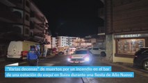 Decenas de muertos por un incendio en el bar de una estación de esquí en Suiza