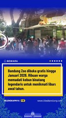 Bandung Zoo Gratis Awal Tahun, Kerinduan Warga Terbayar Saat 10 Ribu Orang Datang Setiap Hari