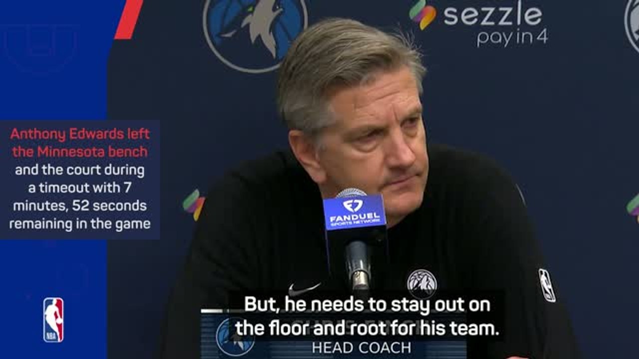 Finch responds to Edwards walkout in Timberwolv...