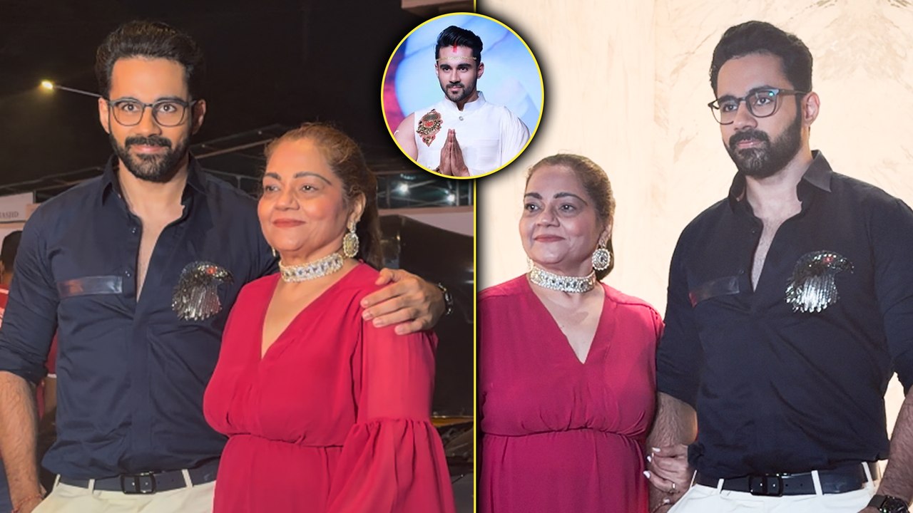 Abhishek Bajaj The Bigg Boss Boy Gets Snapped With His Mother For New Year Celebrations In Mumbai